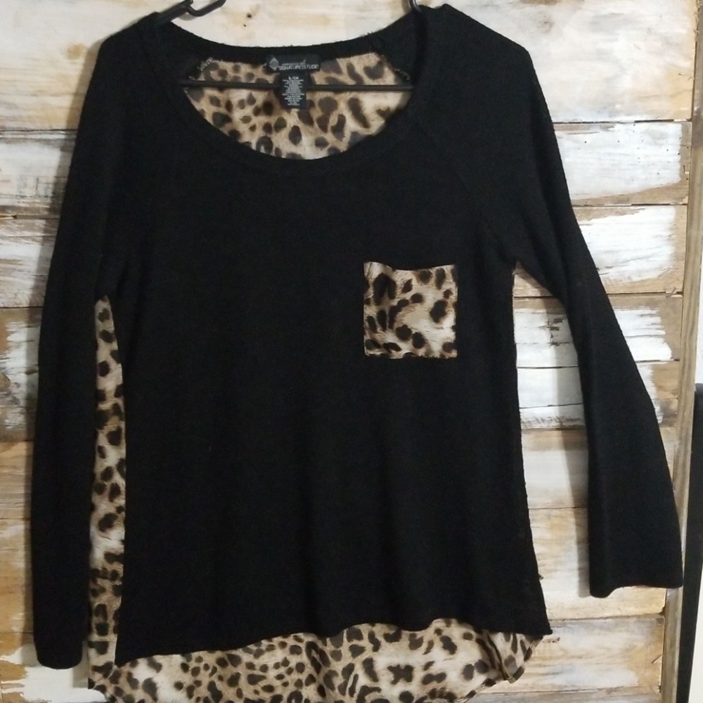 Leopard print blouse
